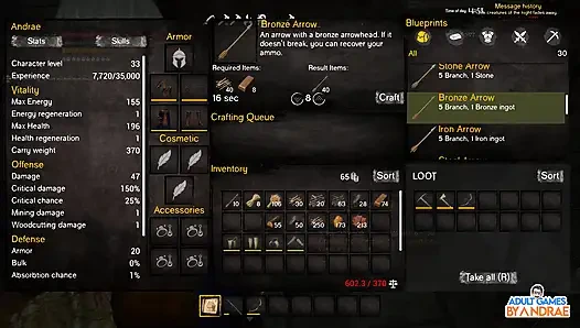 EP11: Каменный дом Обновления: комната / ванная и бронзовое оружие крафта на порочной острове