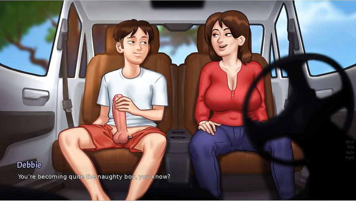 Summertime saga  - gameplay - roleplay - debbie - car sex