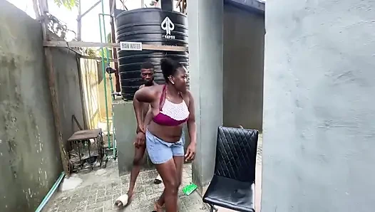 Oga Fuck His House Maid at the Back Yard