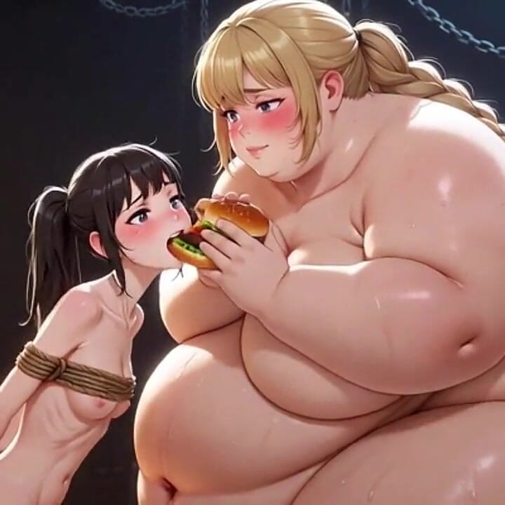 SSBBW Feederism: Humiliating and Fattening Her Skinny Slave