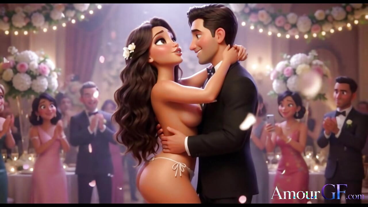 3D Bride Gets Naked on All Fours at Wedding Reception