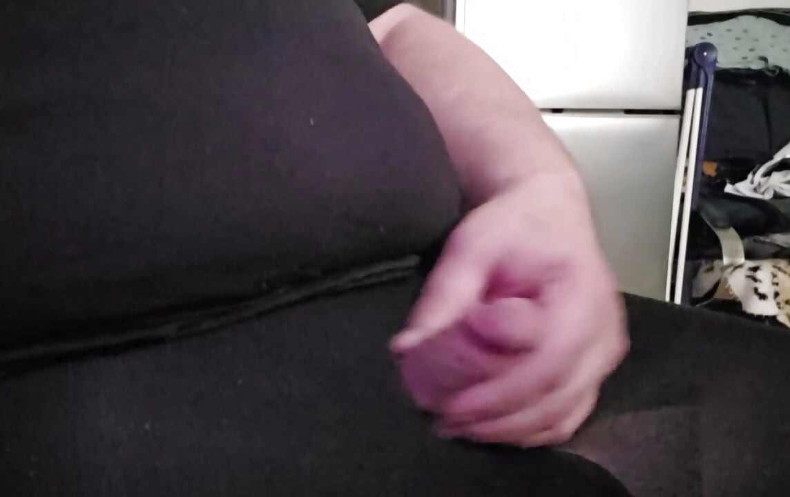 Jerking off my little cock and cumming
