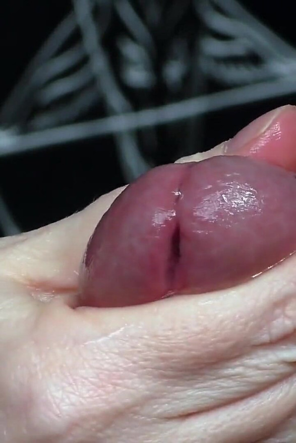 Closeup of Stroking, Cumming and Pot