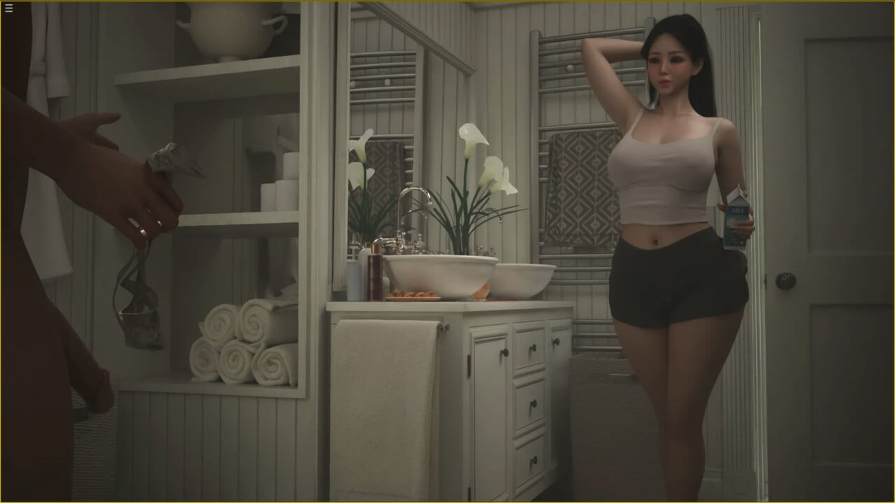 Japanese Stepmom Caught Her Stepson Masturbating While Smell Her Bra In Bathrooom