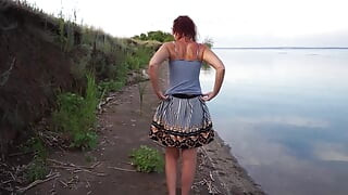 Svlačenje na plaži rijeke Volge