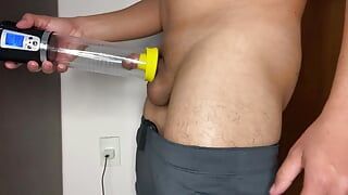 Great Suction of a Small Dick That Dreams of Becoming Big with the Penis Pump
