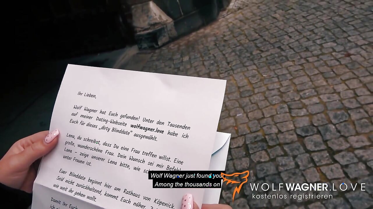 Lesbo Lena & Lana go on naughty blind date! Wolf Wagner