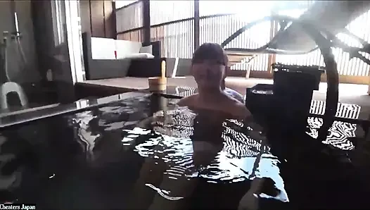 Busty Beauty Gets Wet in Private Onsen