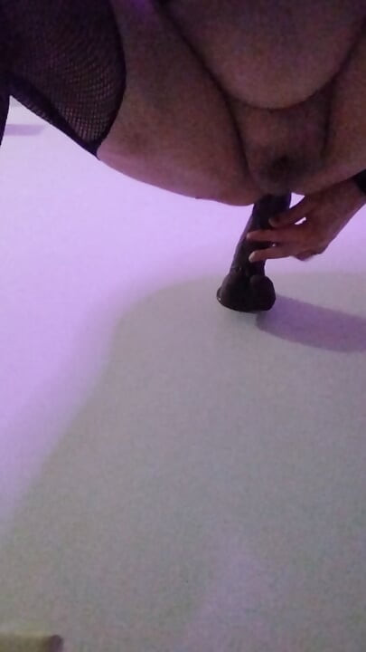 Teasing Wall Fuck in Pink and Black