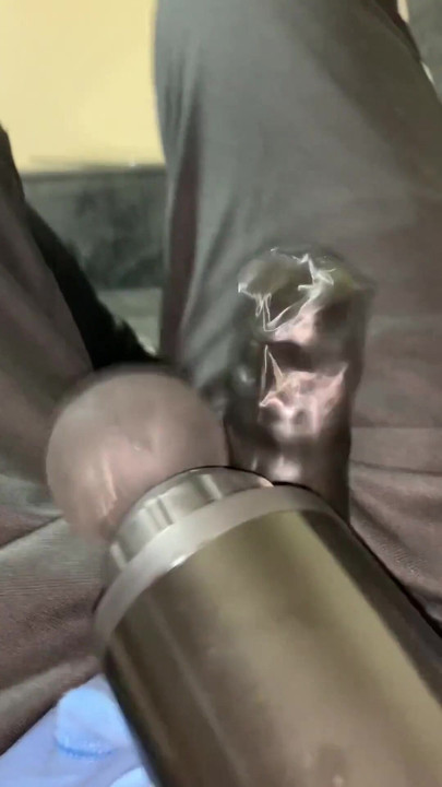 Memorable moment from "Latex Sheath Under Clothes Masturbation & Massage"