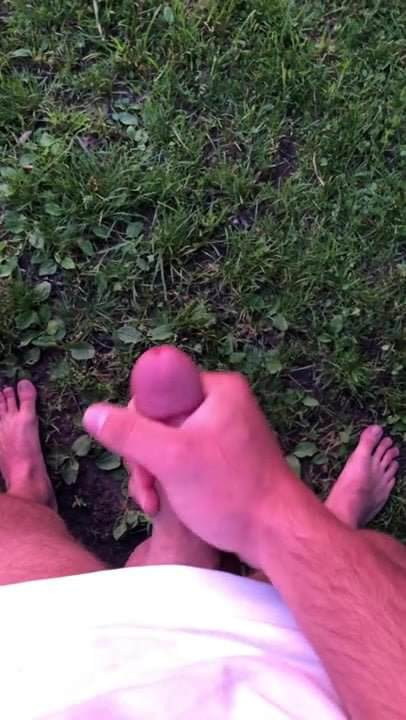 Cum in the sun