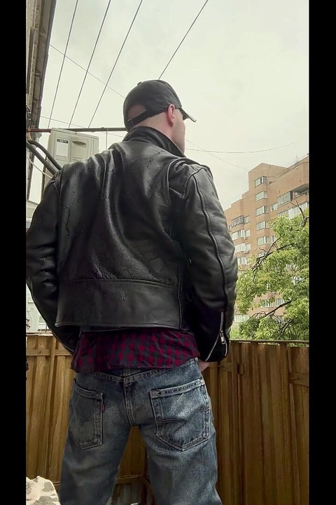 Kinkysirius Wet Rain Shower in Cowboy Outfit