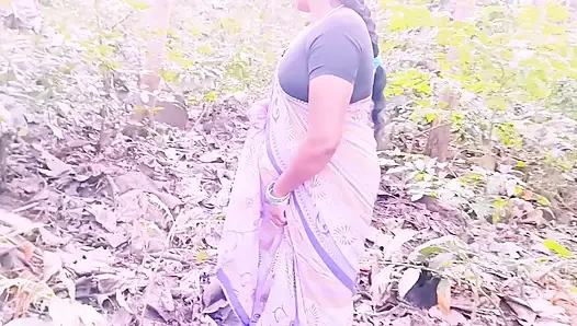 Stepmom and stepson outdoor fucking in jungle. Telugu dirty talks.