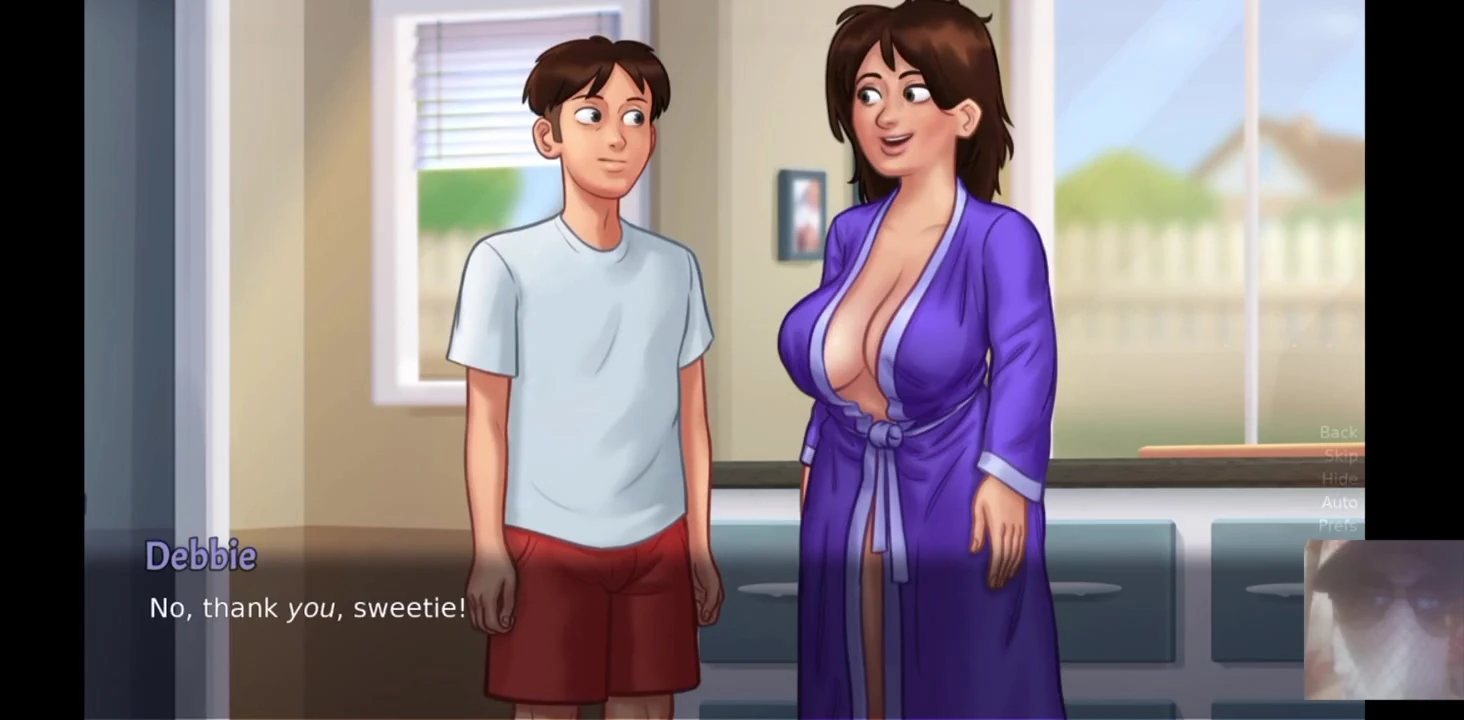 MILF STEP-MOM WAS SURPRISED! I FUCK HER IN THE KITCHEN WHILE STEPSIS IS THERE.