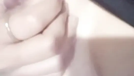playing my pussy after lunch