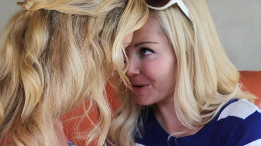 Two great looking blondes fucking hard