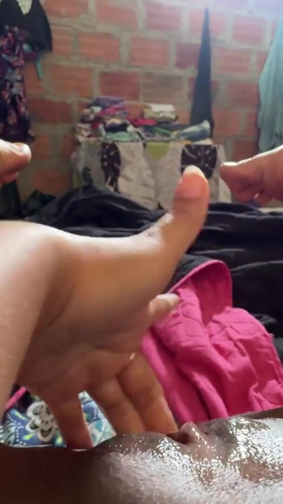 Guys left me alone at my grandparents' house, I wish one of you was around and came in to fuck me before someone comes… | Clip 2