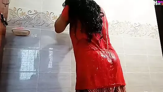 The Husband of the Girl Fucked the Mother-in-law in the Bathroom. Clear Bengali Audio