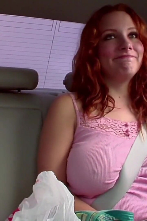 Big tit red head fucks hung dude