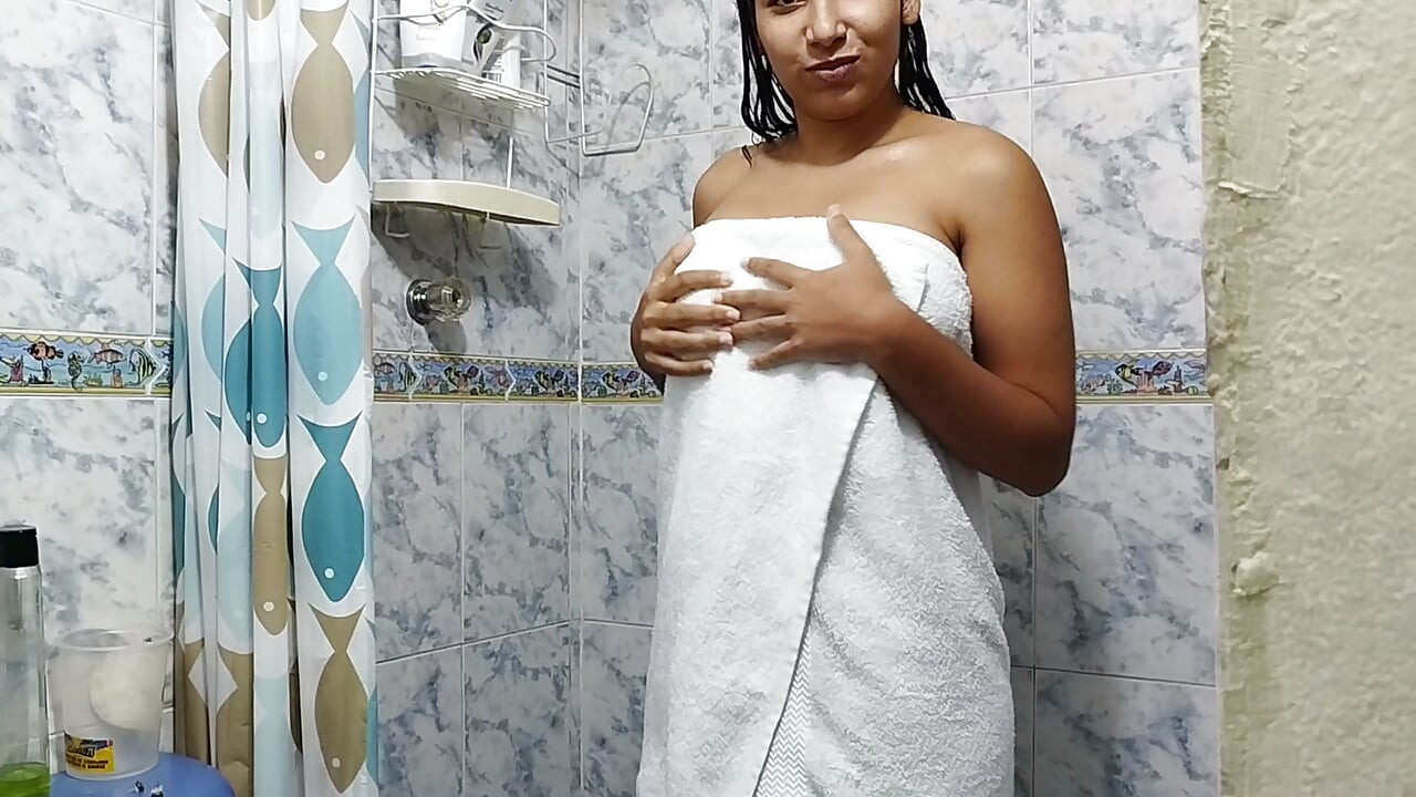 My brother-in-law watches me while I shower and I invite him to have sex.