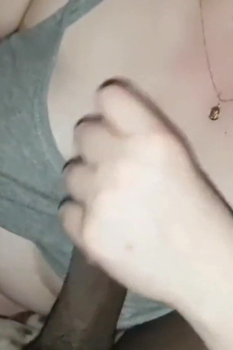 Passionately Stroking BBC Rubbing My Hands All Over His Chest
