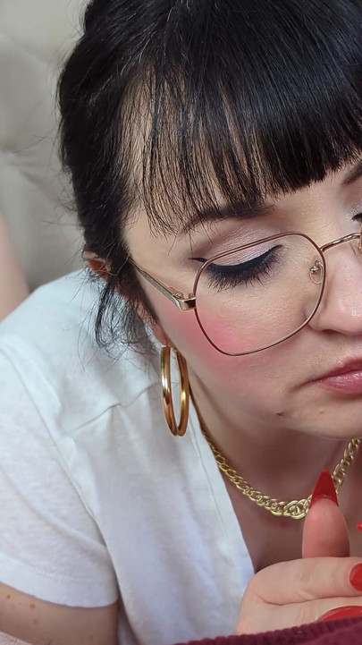 (698) POV Edging Red Nails and Eye Glasses Blowjob: How Long Can You Last? Dame Olga (4k)