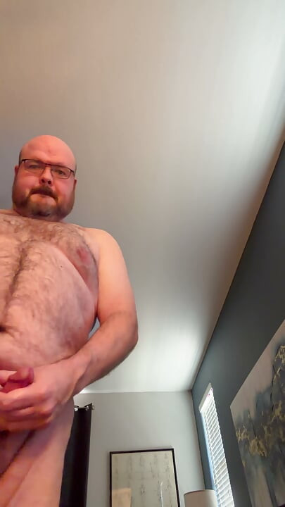 性感熊男打手槍