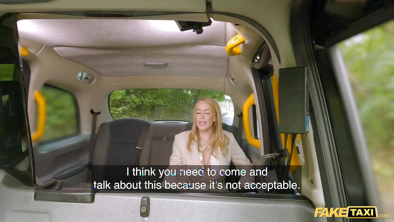 Boss Lady with Big Boobs wanted my COCK - Fake Taxi