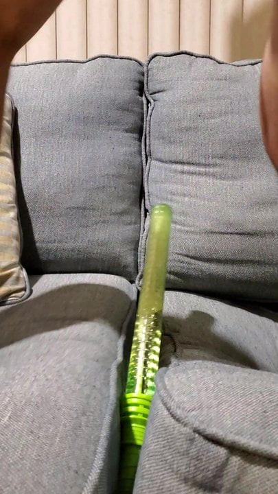 Cumming while asstoying