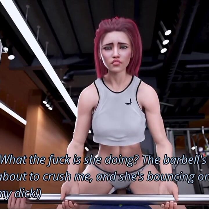 I Accidentally Fuck My Gym Trainer While Working Out and Her BF Comes in!