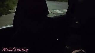 153 French Dogging - My Wife in A Parking Squirts and Fucks a Watcher - Caught by Strangers - Misscreamy