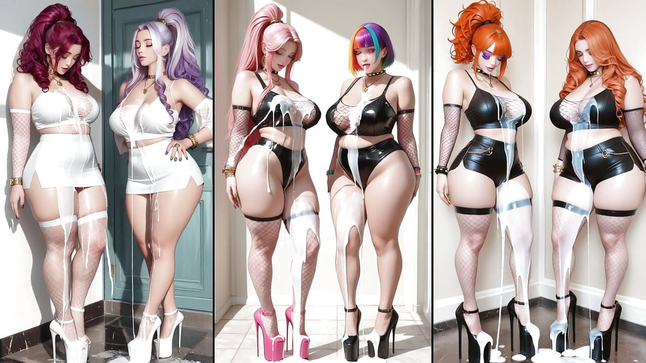 Capítulo 2: Las bellezas anime aman el semen en sus cuerpos