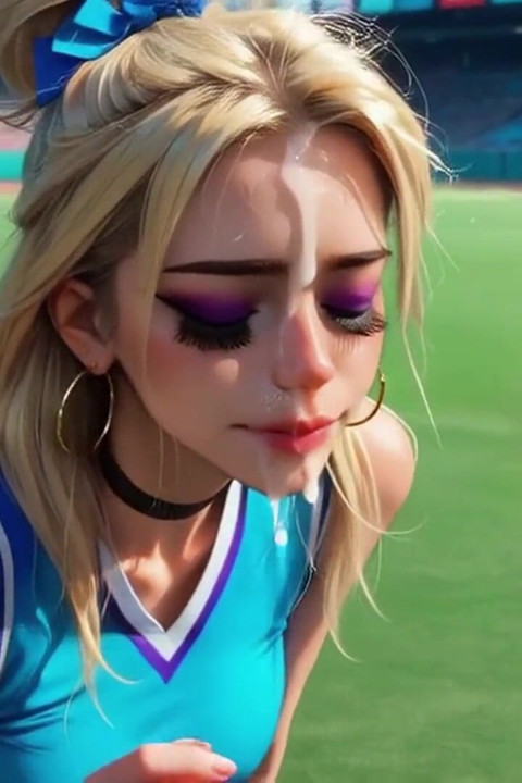 Fucking the Cheerleader in the Ass on the Football Field Ai