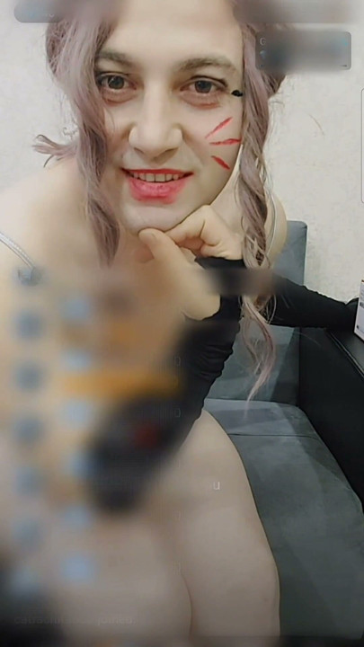 Handless Masturbation Cute Lady Boy Cock Between Legs Hot Horny Pretty Shemale White Smooth Skin | Clip 2