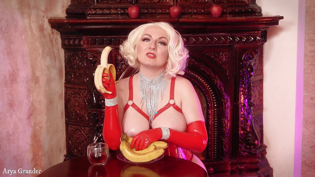 Femdom POV cuckold video from latex mistress