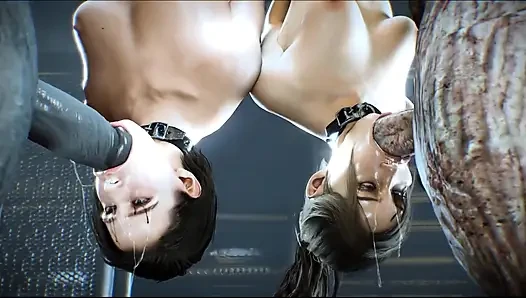 Jill & Claire - Code Nemesis In Gangbang