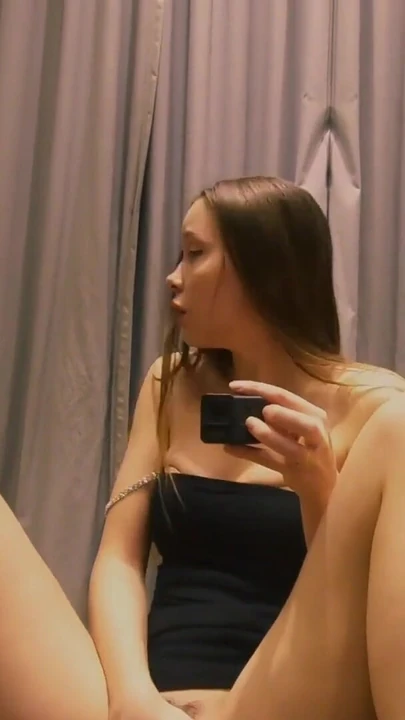 Spectacular moment from "Teen beauty masturbating in the fitting room"