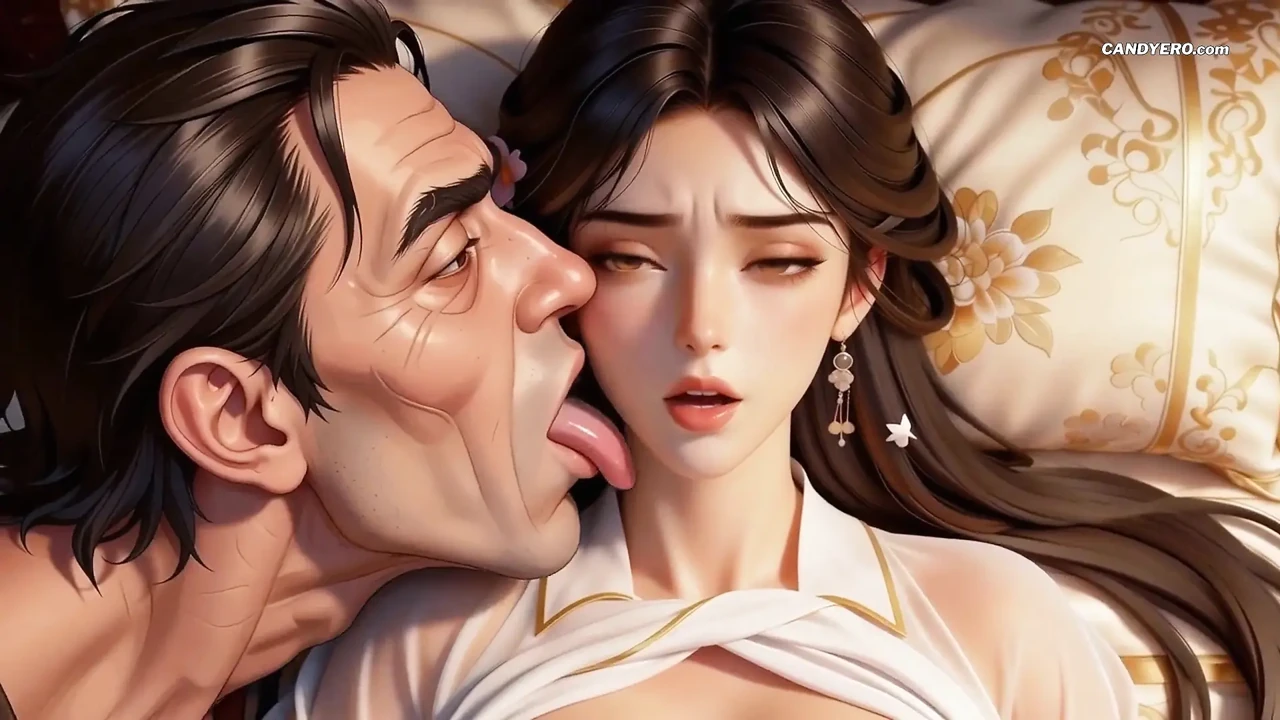 传统的中国荡妇三人行：深喉和乳头折磨（AI生成）