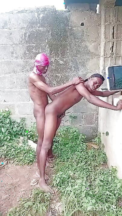 Outdoor sex between two farmers