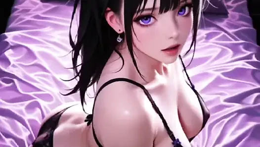 Anime hentai - dudukin kontol temanku sambil ngusap kontolnya di dalam pantatku