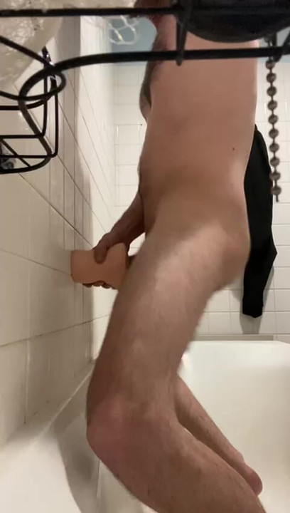 Solo pleasure with my favorite realistic toy. Slow, teasing strokes turning into intense pleasure.Enjoy every moment with me.