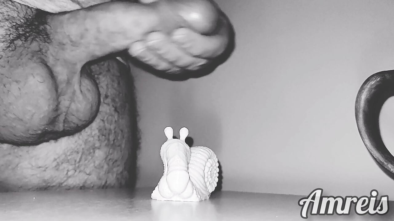 I ejaculated a lot of semen onto the figure.