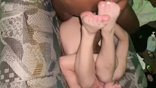 Jenny being bent over like a bad girl