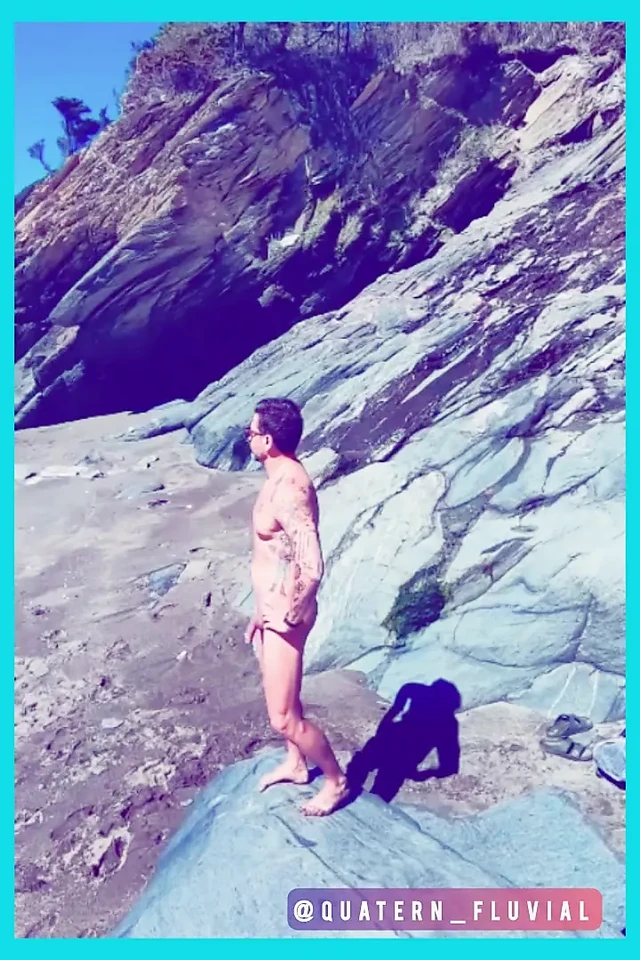 Nude at the Local Beach Allowing the Sun hit my Body