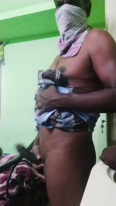Mature man handjob in bedroom enjoying