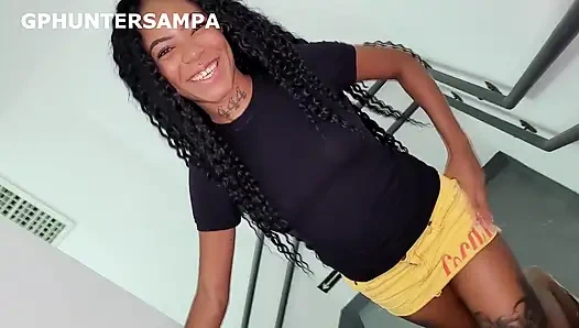 Fucking a Hot Stranger on the Building's Stairs - Mikaelly - POV