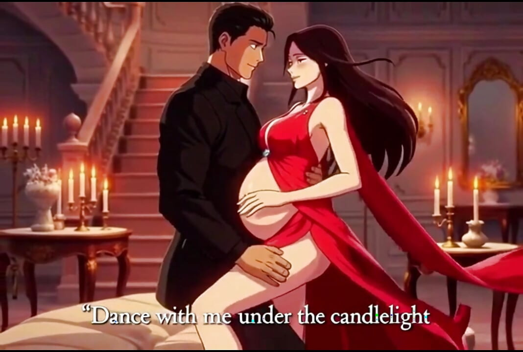 Romantic candlelight dinner that ends with husband making love to pregnant Ayesha on table