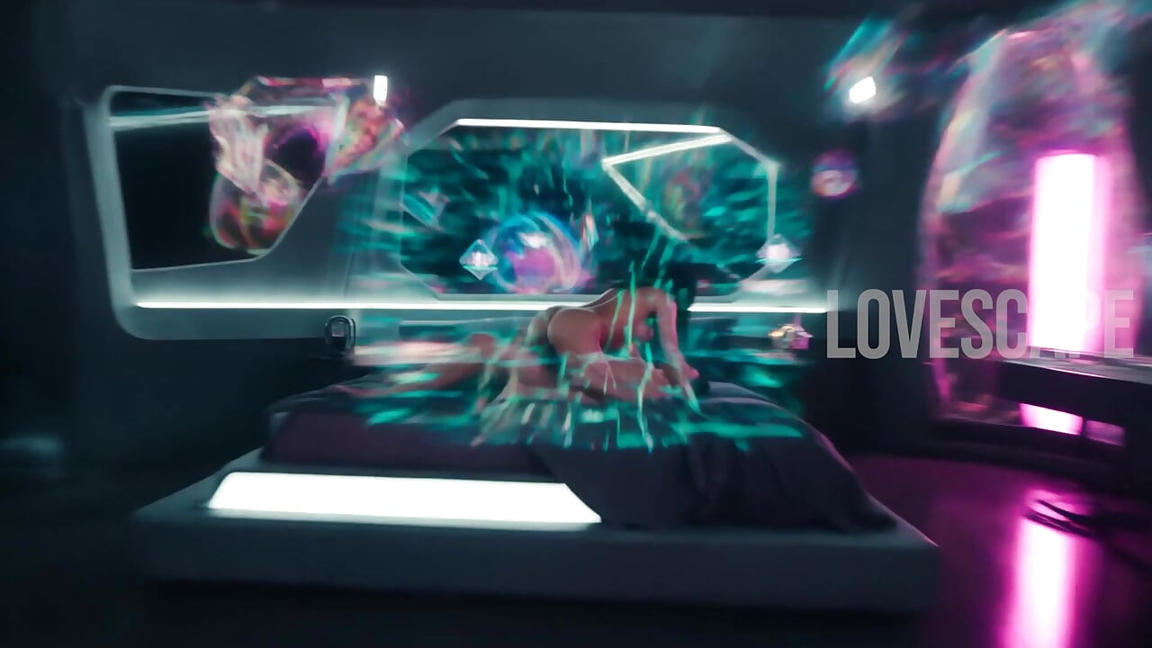 Cyberpunk odasında serbest Asyalı domaltma (AI)