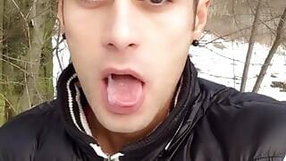 Cum Play on Tongue and Swallowing Load From Cruiser