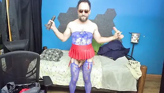 5'6 little bearded whore dancing like a bitch